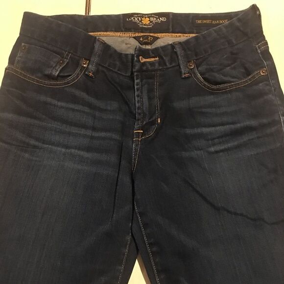 Lucky Brand size 4 blue boot cut jeans - Picture 5 of 5
